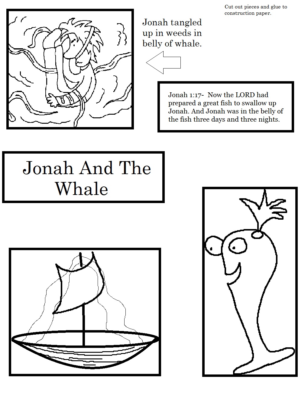 Jonah And The Whale Worksheet